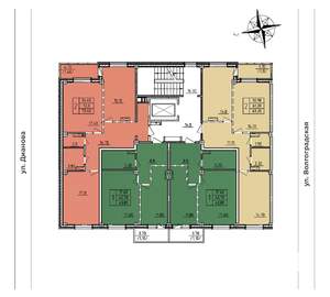 2-к квартира, строящийся дом, 76м2, 4/10 этаж