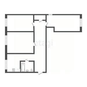 3-к квартира, вторичка, 61м2, 6/9 этаж