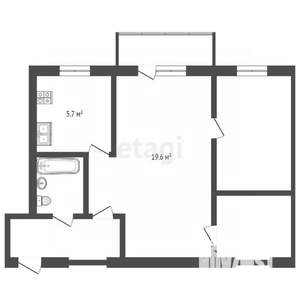 3-к квартира, вторичка, 46м2, 3/3 этаж