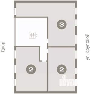 2-к квартира, вторичка, 65м2, 6/9 этаж