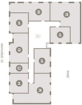 3-к квартира, вторичка, 83м2, 3/16 этаж