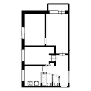 3-к квартира, вторичка, 55м2, 1/5 этаж