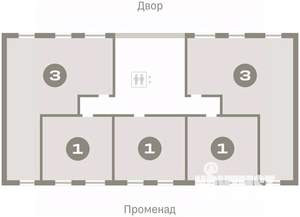 1-к квартира, вторичка, 42м2, 3/7 этаж