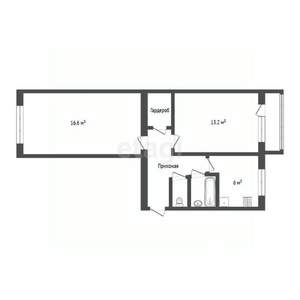 2-к квартира, вторичка, 47м2, 5/5 этаж
