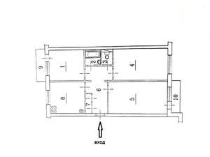 3-к квартира, вторичка, 68м2, 5/5 этаж