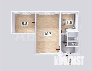 2-к квартира, вторичка, 40м2, 1/5 этаж