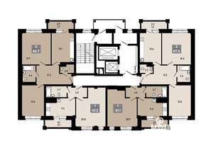 2-к квартира, строящийся дом, 65м2, 15/18 этаж