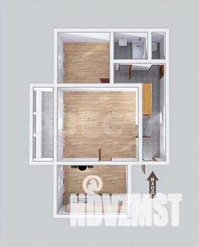 2-к квартира, вторичка, 57м2, 5/5 этаж