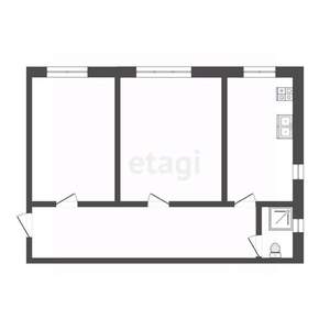 2-к квартира, вторичка, 50м2, 2/3 этаж