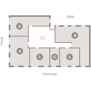 2-к квартира, вторичка, 63м2, 2/9 этаж