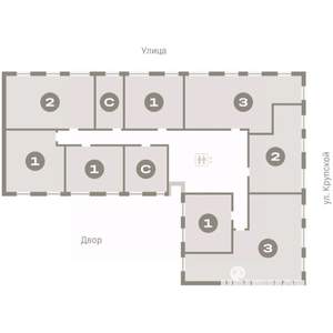 3-к квартира, вторичка, 87м2, 6/9 этаж