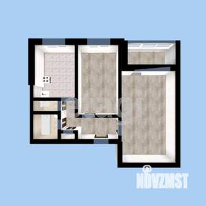 2-к квартира, вторичка, 44м2, 8/9 этаж