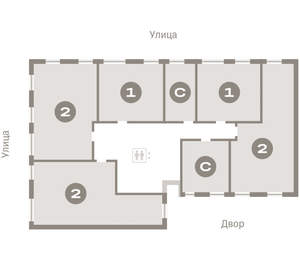 2-к квартира, вторичка, 67м2, 6/9 этаж