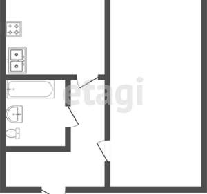 1-к квартира, вторичка, 30м2, 5/5 этаж