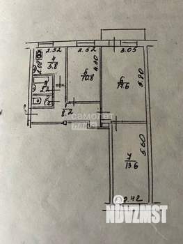 3-к квартира, вторичка, 59м2, 3/5 этаж