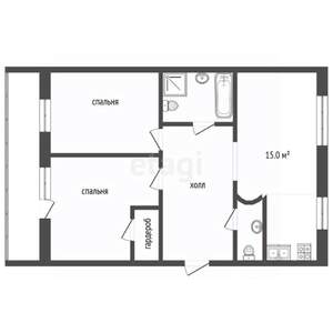 3-к квартира, вторичка, 107м2, 2/14 этаж