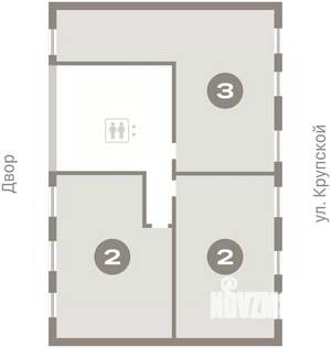 2-к квартира, вторичка, 65м2, 4/8 этаж