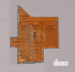 3-к квартира, вторичка, 81м2, 7/16 этаж