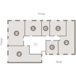 2-к квартира, вторичка, 72м2, 5/8 этаж