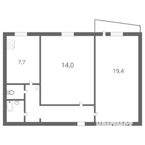 2-к квартира, вторичка, 54м2, 2/9 этаж