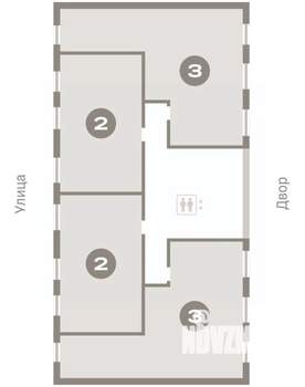 2-к квартира, вторичка, 65м2, 6/17 этаж
