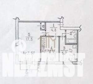 2-к квартира, вторичка, 41м2, 2/5 этаж