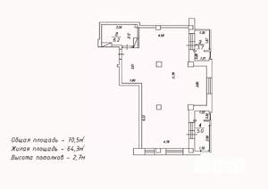 2-к квартира, сданный дом, 69м2, 6/18 этаж
