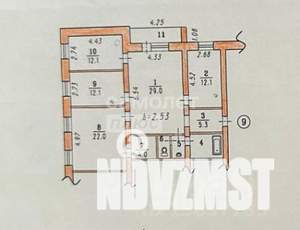 4-к квартира, вторичка, 106м2, 2/5 этаж