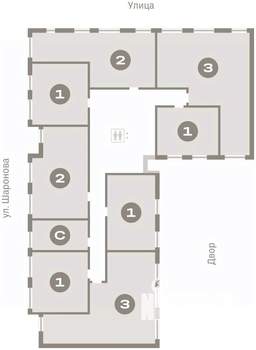 3-к квартира, вторичка, 83м2, 3/16 этаж