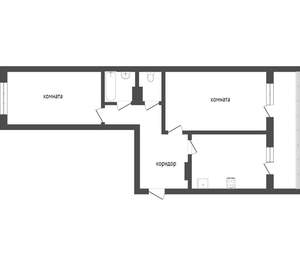 2-к квартира, вторичка, 68м2, 10/10 этаж