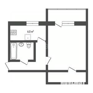 1-к квартира, вторичка, 32м2, 2/3 этаж