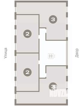 2-к квартира, вторичка, 65м2, 6/9 этаж