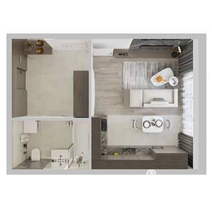 Студия квартира, вторичка, 33м2, 4/9 этаж