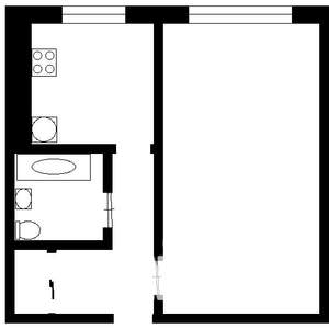 1-к квартира, вторичка, 29м2, 3/5 этаж