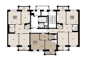 3-к квартира, строящийся дом, 85м2, 5/18 этаж
