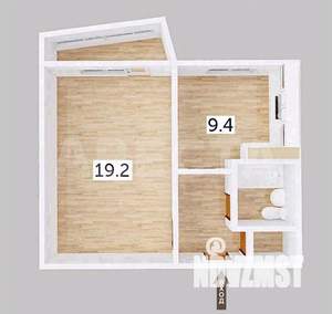 1-к квартира, вторичка, 38м2, 6/9 этаж