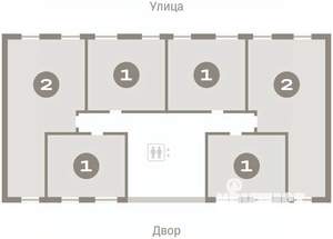 2-к квартира, вторичка, 68м2, 5/7 этаж