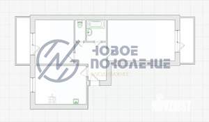 2-к квартира, вторичка, 55м2, 7/9 этаж