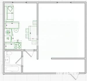 1-к квартира, вторичка, 46м2, 7/10 этаж