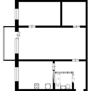 2-к квартира, вторичка, 44м2, 4/5 этаж