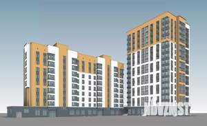 2-к квартира, строящийся дом, 63м2, 12/16 этаж