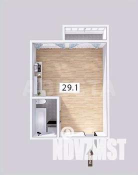 Студия квартира, вторичка, 33м2, 4/10 этаж