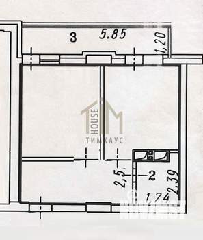 1-к квартира, вторичка, 43м2, 2/19 этаж