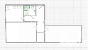 2-к квартира, вторичка, 44м2, 1/5 этаж