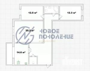 3-к квартира, вторичка, 97м2, 3/10 этаж