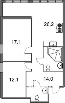 3-к квартира, вторичка, 80м2, 8/13 этаж