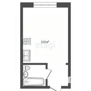 Студия квартира, вторичка, 29м2, 5/9 этаж