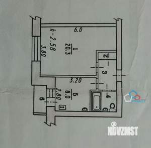 1-к квартира, вторичка, 36м2, 8/9 этаж