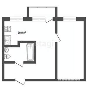 2-к квартира, вторичка, 45м2, 3/5 этаж