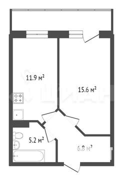 1-к квартира, вторичка, 40м2, 10/10 этаж